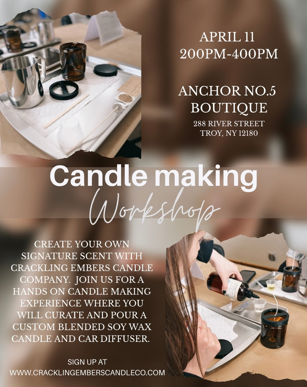 Anchor No.5 Boutique- Candle Workshop